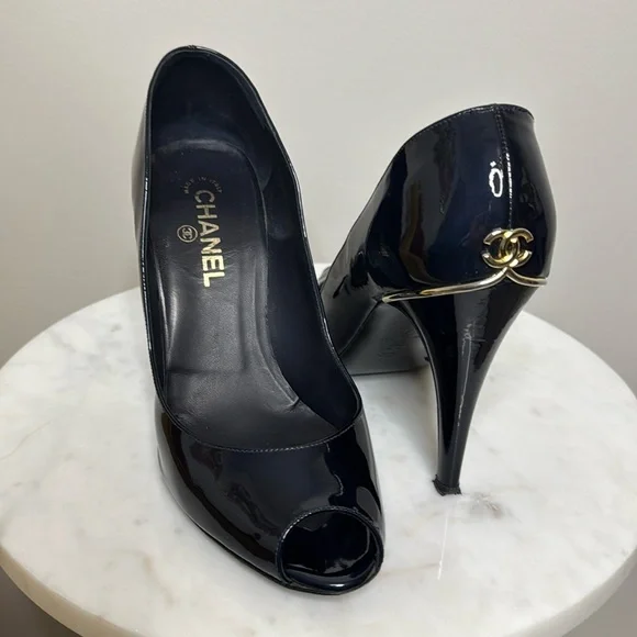 Chanel Chaus Ouvertes Open Toe Pump - Picture 1 of 8